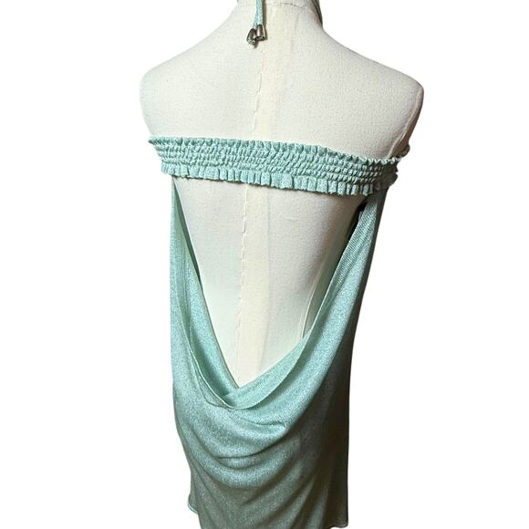 Vanita Rosa Atelier Paris St Barth Jersey Mini Dress Size Small Open Back - Picture 7 of 11